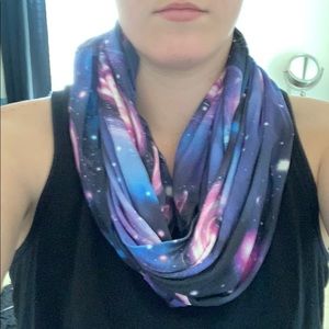 Galaxy print infinity scarf